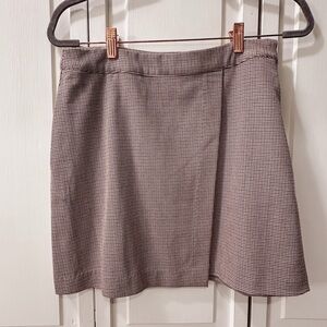 A New Day Houndstooth A-Line Mini Skirt